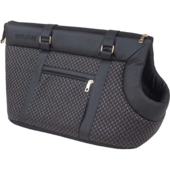 Amiplay-Τσάντα μεταφοράς MORGAN μαύρη Small 35 x 21 x 24 cm Amiplay-Τσάντα μεταφοράς MORGAN μαύρη Small 35 x 21 x 24 cm