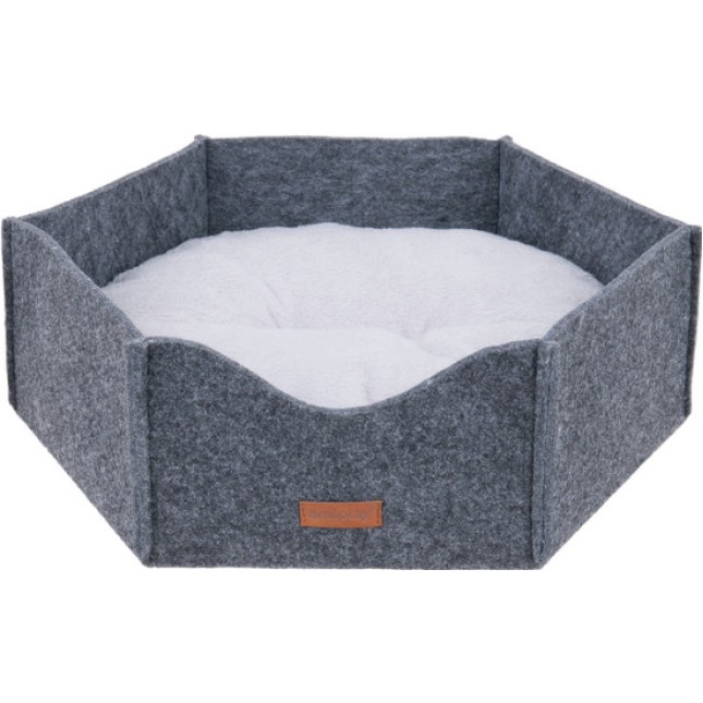 Amiplay-Κρεβάτι για σκύλους Εξάγωνο 2 in 1 HYGE γκρι Medium 54x47x17cm Amiplay-Κρεβάτι για σκύλους Εξάγωνο 2 in 1 HYGE γκρι Medium 54x47x17cm