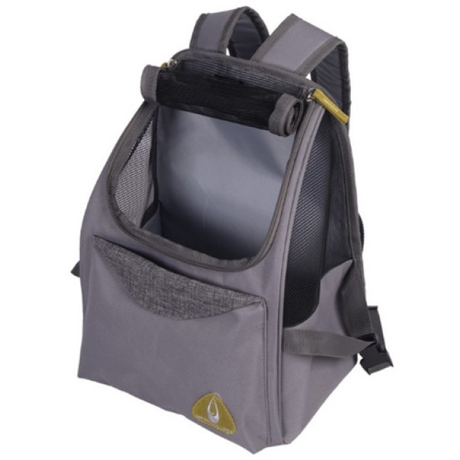 Nobby Γκρι μπροστινή τσάντα PAROS κατάλληλη για τρωκτικά, γάτες, σκύλους και κουτάβια έως 5 κιλά