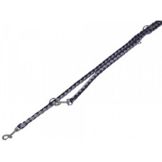 Nobby-Πλεκτό Λουρί Οδηγός-CORDA μαύρο-γκρι L: 200cm, W: 18mm Nobby-Πλεκτό Λουρί Οδηγός-CORDA μαύρο-γκρι L: 200cm, W: 18mm