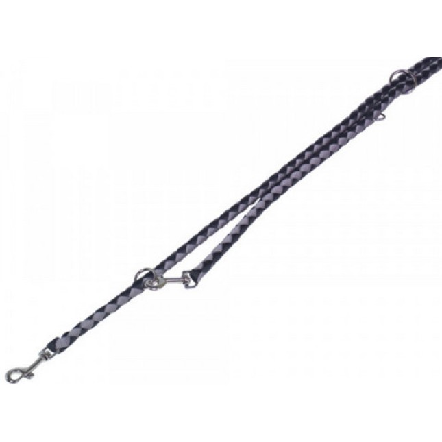 Nobby-Πλεκτό Λουρί Οδηγός-CORDA μαύρο-γκρι L: 200cm, W: 18mm Nobby-Πλεκτό Λουρί Οδηγός-CORDA μαύρο-γκρι L: 200cm, W: 18mm