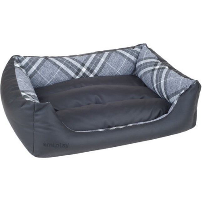 Amiplay-Καναπές/Κρεβάτι για σκυλάκια ZipClean 4 in 1 KENT μαύρο Large 78x64x19cm Amiplay-Καναπές/Κρεβάτι για σκυλάκια ZipClean 4 in 1 KENT μαύρο Large 78x64x19cm