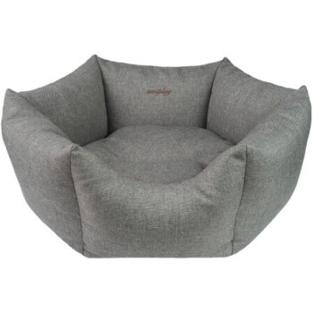 Amiplay- Κρεβάτι για σκύλους Crown PALERMO ανοικτό γκρι Medium 58 [o] x 23 cm