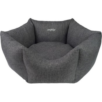 Amiplay- Κρεβάτι για σκύλους Crown PALERMO σκούρο γκρι Large 68 [o] x 23 cm
