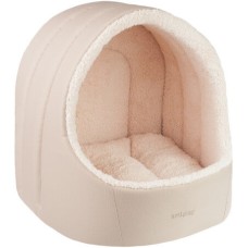 Amiplay Κρεβατάκι Σπηλιά Οβάλ ASPEN μπεζ Small 36 x 36 x 35 cm