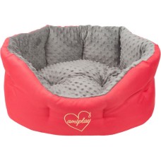 Amiplay Κρεβάτι Colosseum BABYDOLL είναι ένα εξαιρετικό μέρος ξεκούρασης για έναν σκύλο κόκκινο