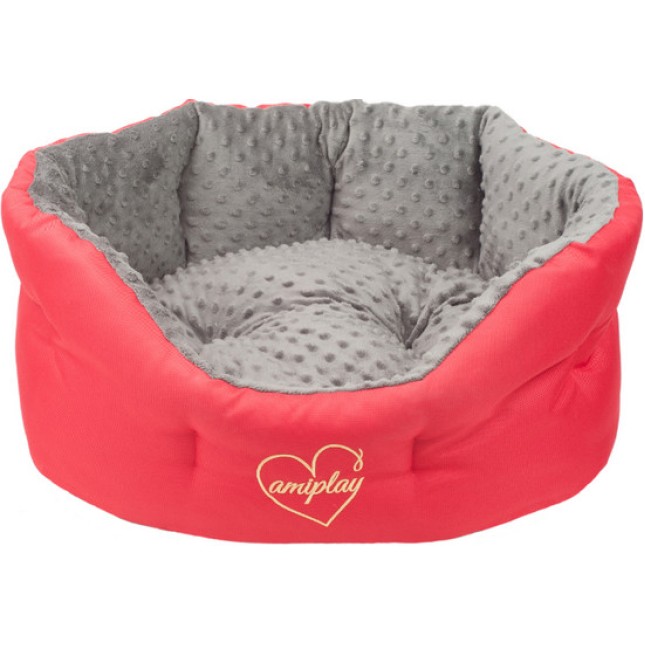 Amiplay Κρεβάτι Colosseum BABYDOLL είναι ένα εξαιρετικό μέρος ξεκούρασης για έναν σκύλο κόκκινο Amiplay Κρεβάτι Colosseum BABYDOLL είναι ένα εξαιρετικό μέρος ξεκούρασης για έναν σκύλο κόκκινο