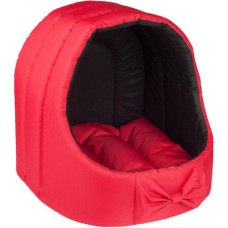 Amiplay Κρεβατάκι Σπηλιά Οβάλ BASIC είναι ένα εξαιρετικό κρεβάτι για σκυλάκια και γατούλες κόκκινο