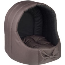Amiplay Κρεβατάκι Σπηλιά Οβάλ BASIC καφέ Small 36 x 36 x 35 cm