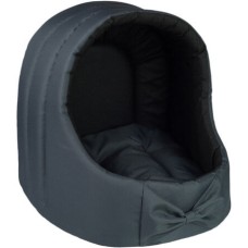 Amiplay Κρεβατάκι Σπηλιά Οβάλ BASIC γραφίτη Large 44 x 44 x 46 cm