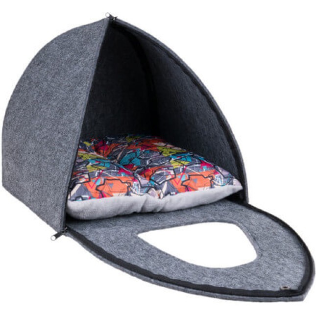 Amiplay- Κρεβατάκι Σπιτάκι για γατούλες IGLOO 2 in 1 HYGGE παρέχει τη μεγαλύτερη δυνατή άνεση γκρι Amiplay- Κρεβατάκι Σπιτάκι για γατούλες IGLOO 2 in 1 HYGGE παρέχει τη μεγαλύτερη δυνατή άνεση γκρι