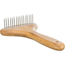 Trixie χτένα ξεμπερδέματος μακρύ τριχώματος bamboo/metal 10x17cm Trixie χτένα ξεμπερδέματος μακρύ τριχώματος bamboo/metal 10x17cm