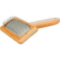 Trixie βούρτσα μαλακή bamboo/μεταλλική 9x15cm