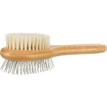 Trixie βούρτσα διπλής όψης bamboo/φυσική τρίχα 6x22cm Trixie βούρτσα διπλής όψης bamboo/φυσική τρίχα 6x22cm