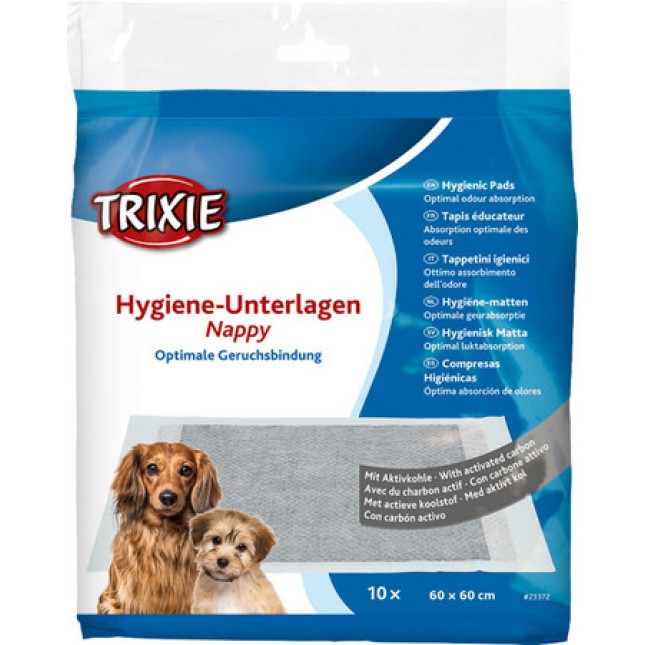 Trixie πάνες εκπαίδευσης ενεργού άνθρακα 60x60cm (10τμχ) Trixie πάνες εκπαίδευσης ενεργού άνθρακα 60x60cm (10τμχ)