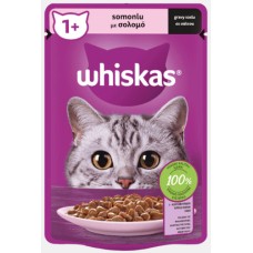 Whiskas Core Γάτας Σολομός σε Σάλτσα 85gr