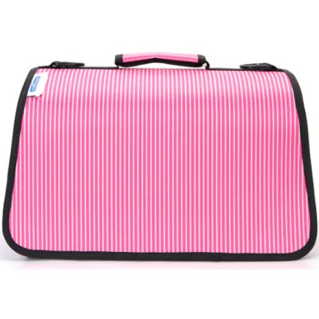 Nobleza Ροζ τσάντα μεταφοράς με εξωτερικές τσέπες