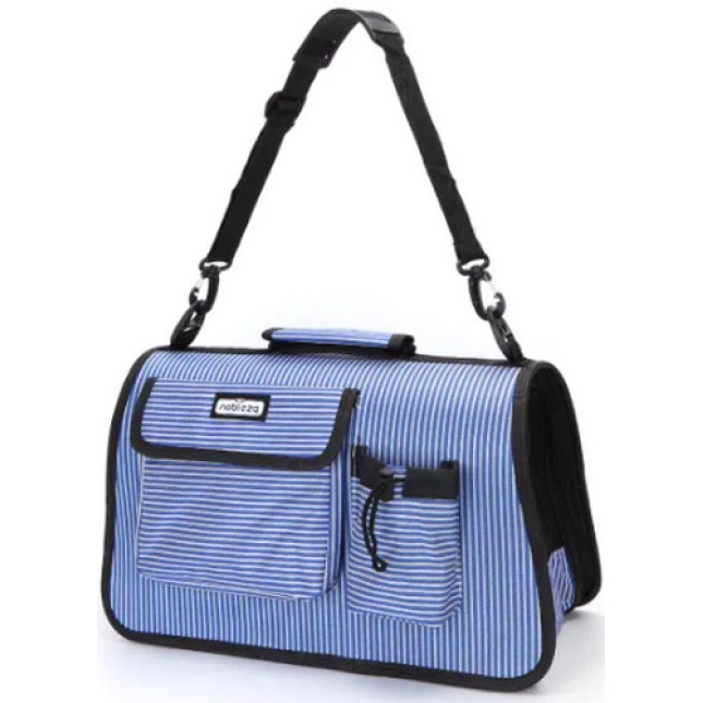Nobleza Μπλε τσάντα μεταφοράς με εξωτερικές τσέπες