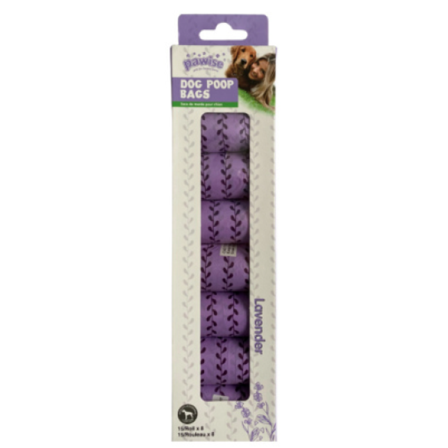 Pawise Ρολό Σακούλας Συλλογής περιττωμάτων Spice Lavender 8 ρολά (15 σακούλες / ρολό) Pawise Ρολό Σακούλας Συλλογής περιττωμάτων Spice Lavender 8 ρολά (15 σακούλες / ρολό)