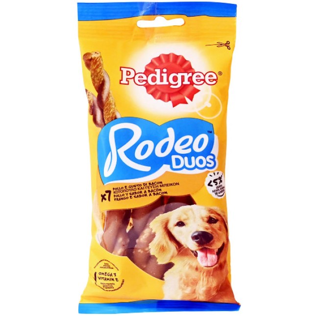 Pedigree Ped Rodeo Duos Μπέικον & τυρί 7 τεμ