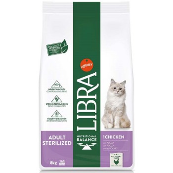 Affinity Libra για στειρωμένες ενήλικες γάτες με κοτόπουλο 8kgr Affinity Libra για στειρωμένες ενήλικες γάτες με κοτόπουλο 8kgr