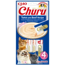 Inaba Churu λιχουδιές για γάτες με τόνο και μοσχάρι 56gr Inaba Churu λιχουδιές για γάτες με τόνο και μοσχάρι 56gr