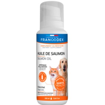 Francodex Έλαιο σολομού για γάτες και σκύλους 200ml Francodex Έλαιο σολομού για γάτες και σκύλους 200ml