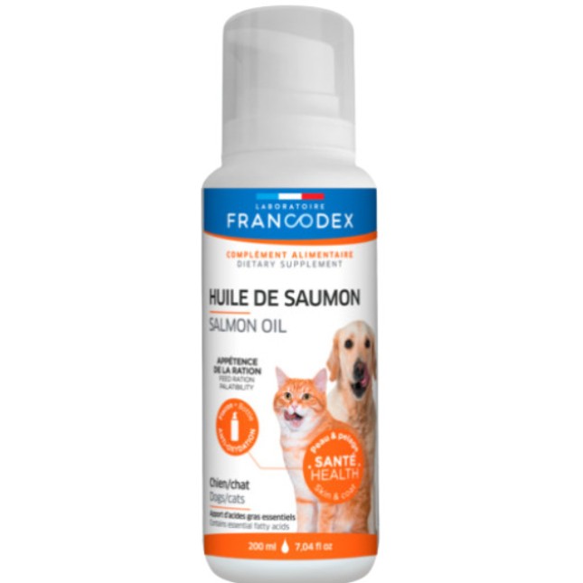 Francodex Έλαιο σολομού για γάτες και σκύλους 200ml Francodex Έλαιο σολομού για γάτες και σκύλους 200ml