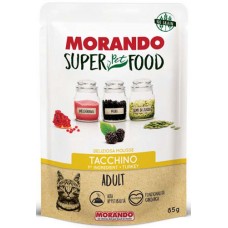 Morando super food για ενήλικες γάτες με  mousse γαλοπούλα 85gr
