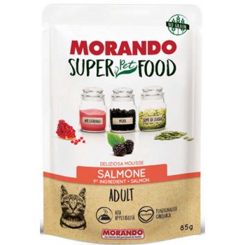 Morando super food για ενήλικες γάτες με mousse σολομό 85gr Morando super food για ενήλικες γάτες με mousse σολομό 85gr