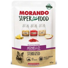 Morando super food για ενήλικες στειρωμένες γάτες με mousse αρνί 85gr