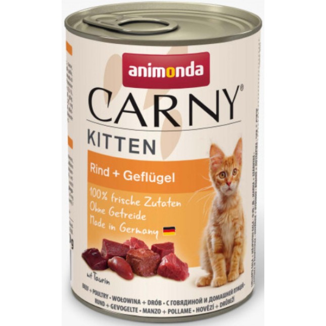 Animonda Carny Kitten Μοσχάρι & Κοτόπουλο 400gr Animonda Carny Kitten Μοσχάρι & Κοτόπουλο 400gr