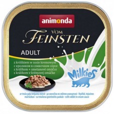 Animonda Vom Feinsten Γάτας milkies κομμάτια κουνέλι σε σάλτσα κρέμας 100gr