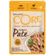 Wellness Core Τροφή για ενήλικες γάτες με pate κοτόπουλο 85g