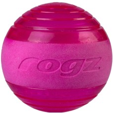 Rogz dogz παιχνίδι σκύλου Fetch Squeekz μπάλα ροζ  κρατά τον σκύλο σας απασχολη΅ένο