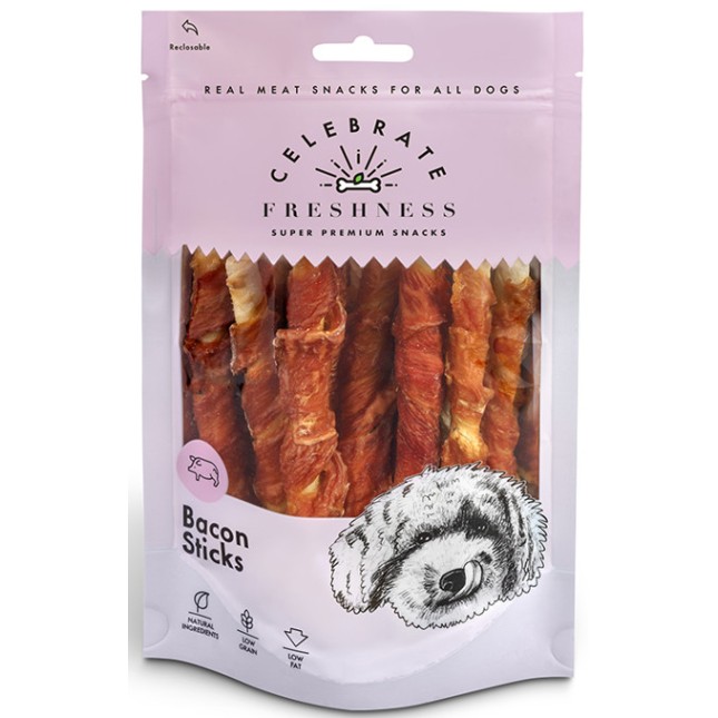 Celebrate Freshness Sticks από δέρμα βοδινού με γεύση χοιρινό για σκυλιά όλων των φυλών Celebrate Freshness Sticks από δέρμα βοδινού με γεύση χοιρινό για σκυλιά όλων των φυλών