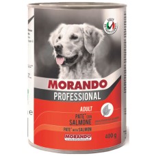 Morando profesional Πλήρης και ισορροπημένη τροφή pate με σολομό 400gr Morando profesional Πλήρης και ισορροπημένη τροφή pate με σολομό 400gr