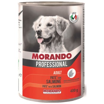 Morando profesional Πλήρης και ισορροπημένη τροφή pate με σολομό 400gr Morando profesional Πλήρης και ισορροπημένη τροφή pate με σολομό 400gr