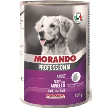 Morando Πλήρης και ισορροπημένη τροφή για ενήλικα σκυλιά με αρνί 400gr