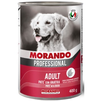 Morando profesional Πλήρης και ισορροπημένη τροφή pate με πάπια 400gr Morando profesional Πλήρης και ισορροπημένη τροφή pate με πάπια 400gr