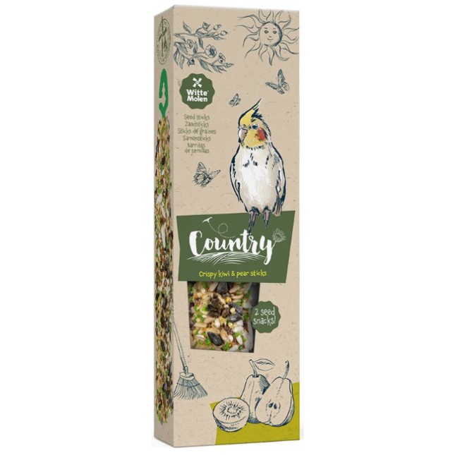 Witte molen Country Seed Στικ για κοκατιλ με ακτινίδιο και αχλάδι 140g Witte molen Country Seed Στικ για κοκατιλ με ακτινίδιο και αχλάδι 140g