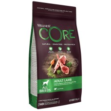 Wellness Core πλήρης τροφή για ενήλικους σκύλους ανεξαρτήτου μεγέθους και φυλής με αρνί