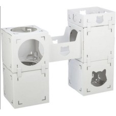 Trixie έπιπλο/νυχοδρόμιο γάτας casa cara χαρτόνι με τη δυνατότητα αλλαγής της δομής άσπρο