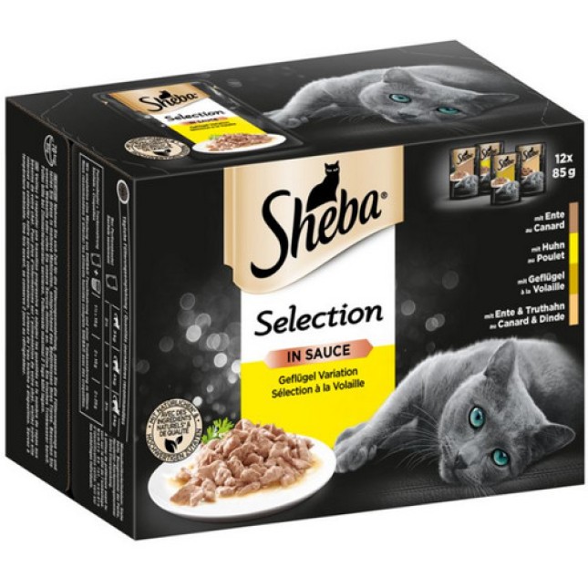Sheba Πουλερικά σε Ζελε 12x85gr Sheba Πουλερικά σε Ζελε 12x85gr