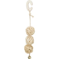 Trixie παιχνίδι 3 μπάλες rattan με κουδούνι 24cm Trixie παιχνίδι 3 μπάλες rattan με κουδούνι 24cm