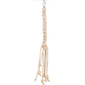 Trixie παιχνίδι δερμάτινο με ξύλινες μπάλες 50cm Trixie παιχνίδι δερμάτινο με ξύλινες μπάλες 50cm