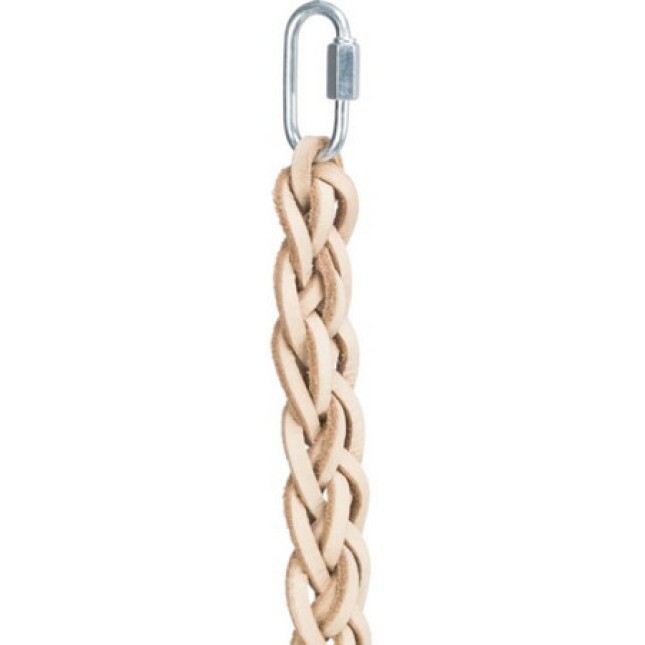 Trixie παιχνίδι δερμάτινο με ξύλινες μπάλες 50cm Trixie παιχνίδι δερμάτινο με ξύλινες μπάλες 50cm