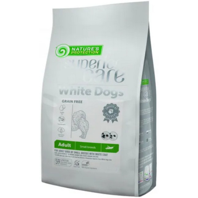 Akvatera τροφή με πρωτεΐνη εντόμων για ενήλικα σκυλιά με λευκό τρίχωμα 10kg