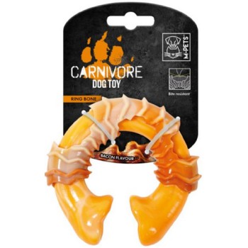 M-pets Παιχνίδι κόκαλο σε σχήμα δαχτυλιδιού με γεύση μπέικον 10,8cm