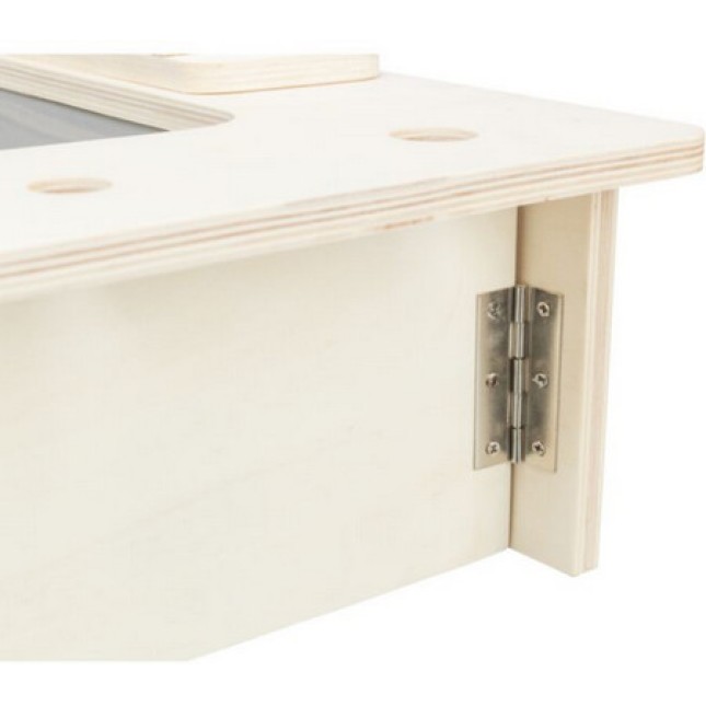 Trixie πλατφόρμα σίτισης με πιάτα/βάση χόρτου ξύλινη 70×41×47cm